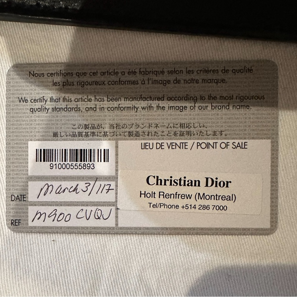 Dior Calfskin J'ADIOR Chain Medium Flap Bag Black - Picture 12 of 12